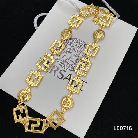 versace necklace replica free shipping|Versace necklace prices.